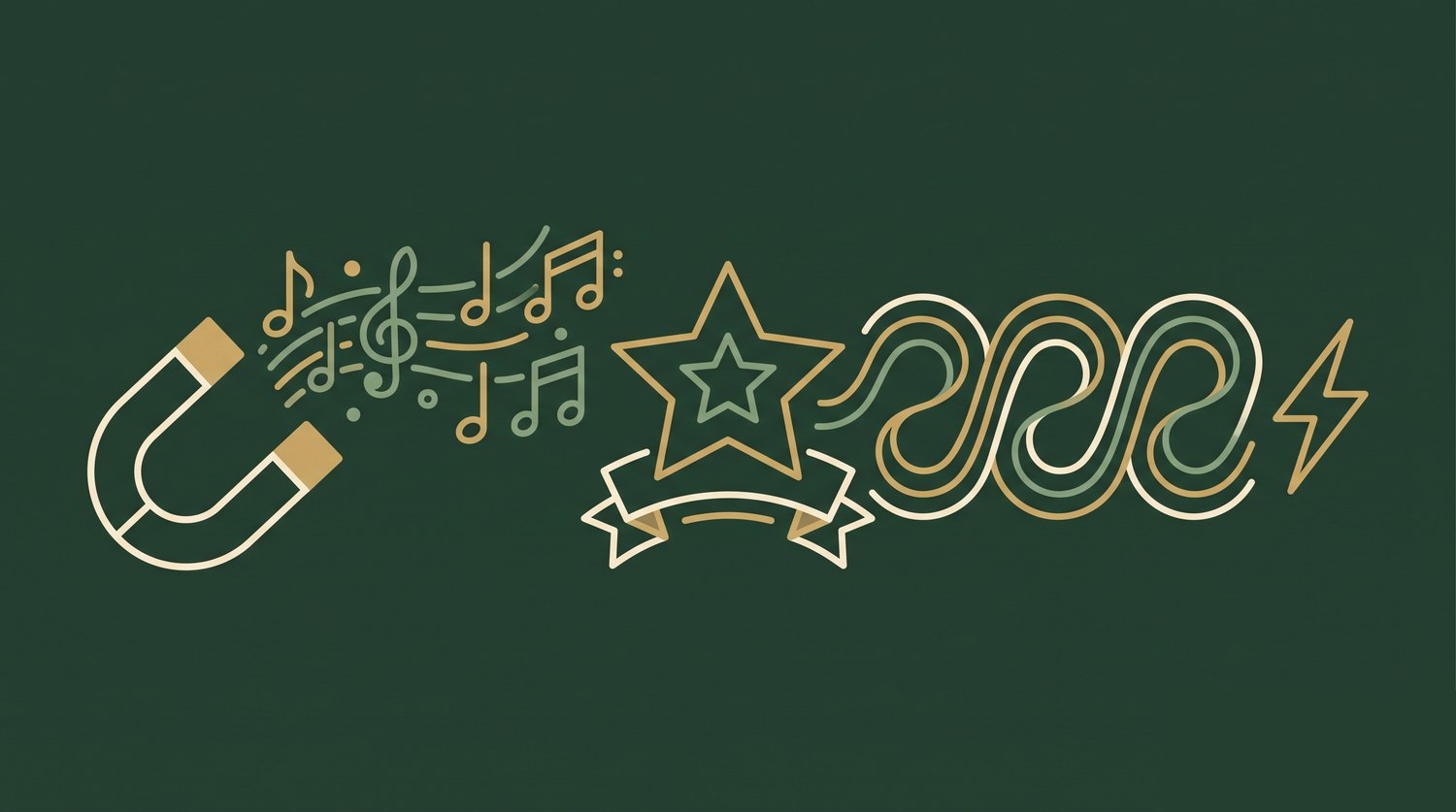 Line-art illustration for this songwriting tool