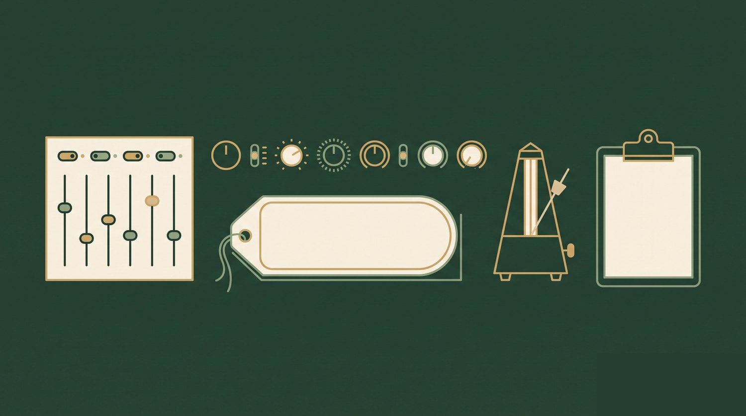 Line-art illustration for this songwriting tool